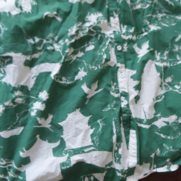 rare katie kime button up dress print sz L - Picture 6 of 12